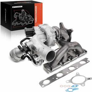 A-Premium K03 Complete Turbo Turbocharger with Gasket Kit Compatible with Audi & Volkswagen Models - for Tiguan, for Jetta, A3, Q3, A3/Q3 Quattro, Beetle, CC, GTI - 2.0L CCTA, # 06J145701N, 06J145701T