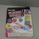 Original Stationery 33-Piece Glitter Tattoos Set, Face and Skin-Friendly with 24 Stencil Designs, 6 Colorful Cosmetic Glitters, 2 Brushes and Body Adhesive, Easter Sleepover Party Supplies for Girls