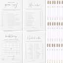 GardenCity Bridal Shower Games Bundle - 5 Bridal Shower Games and Pencils for 30 Guests, Double-Sided Cards, Minimalist