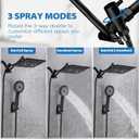 Shower Head,12Rain Shower Head with Handheld Spray Combo with 11'' Angle Adjustable Extension Arm/Flow Regulator/Shower System,High Pressure Rainfall Shower Head Clean Bathroom,Matt Black