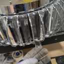 Siljoy Modern Crystal Chandelier 12-Light Brushed Nickel Luxury 2-Tiers K9 Crystal Raindrop Chandelier Dimmable Crystal Ceiling Light for Dining Living Room Kitchen Entryway Foyer D23.6''