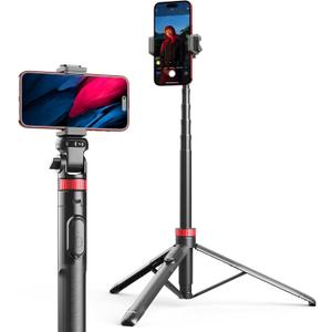 Eicaus 72'' Phone Tripod - Upgraded, Stable, and Portable Tripod for iPhone 15/14/13, Android, Cameras and Action Cameras (Black)