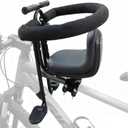 Front Mount Kids Bike Seat for Adult Bike - Baby & Toddler Bicycle Seat with Adjustable Footrests, for Children 1-5 Years, Easy-Install Child Carrier for Commuting & Family Rides