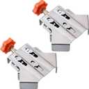 Owfeel 2pcs Stainless Steel Right Corner Clamp,90 Degree Right Angle Clamp For Woodworking,Right Angle Clip Fixer,Single Handle Clamps for Woodworking, Photo Framing (Open)