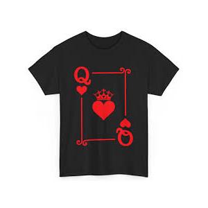 Queen Hearts Card Costume - Playing Cards - King of Hearts T-Shirt L