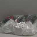 Collections Etc Christmas Poinsettia Candle Holder Centerpiece with Pinecones, Red 20" L x 9" W x 9 1/4" H