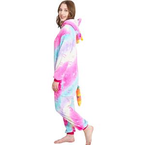 Unisex Unicorn Costumes Pyjamas, Adult Women Men Animal Cosplay Onesie (Small, Galaxy Love)
