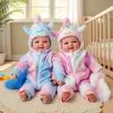 Baby Dolls Twins - 17'' Cute Soft Body Realistic Newborn Twin Dolls Real Life Baby Girl and Boy with Accessories for 3+ Year Old Kids Gifts, Pretend Play, Collection