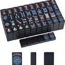 GUSTARIA American Mahjong Tiles (1.2”, Tiles Only), 166 Pcs American Mahjong Tile Set with Blue Color
