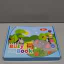 Toddler Books Educational Learning Toys for for 2+ 3 4 Year Old - Pre-Assembled Stickers & Reusable Activities Homeschool - Birthday Gifts for Girls Boys Ages 3 and Up - Toddler for Kid (Green)