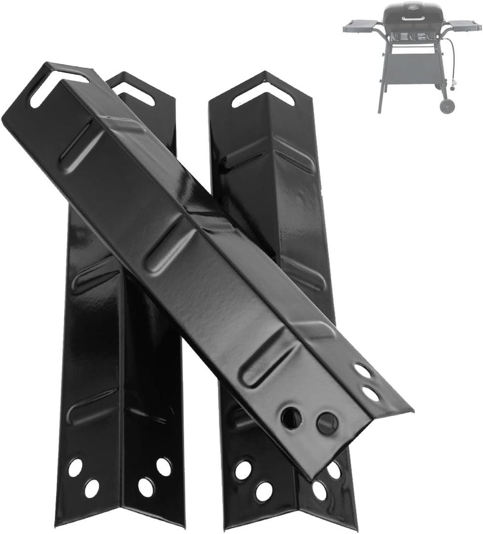 Grill Replacement Parts for 3-Burner Walmart Expert Grill XG10-101-002-02, Heat Plates Replacement Parts for Expert Grill Parts GBC2016WRS, 3-Pack (Porcelain Steel)