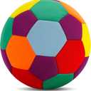 LINKBOY Soft Indoor Soccer Balls for Juggling, Kids Soccer Ball for Inside House and Yard, Size 4