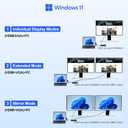 New MS Surface Dock 2, 11-in-1 Surface Pro Docking Station 4K@60HZ HDMI+VGA, Surface Docking Station for Surface Pro 11/10/9/8/X/7/6/5/4/3, Surface Laptop 6/5/4/3/2/1, Laptop Go 3/2/1, Book
