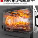 Toshiba Air Fryer Combo 4-in-1 Countertop Microwave Oven, Smart Sensor, Convection, Mute Function, Position Memory 13.6" Turntable, 1.5 Cu Ft, 1000W, Silver, ML-EC42P(SS)