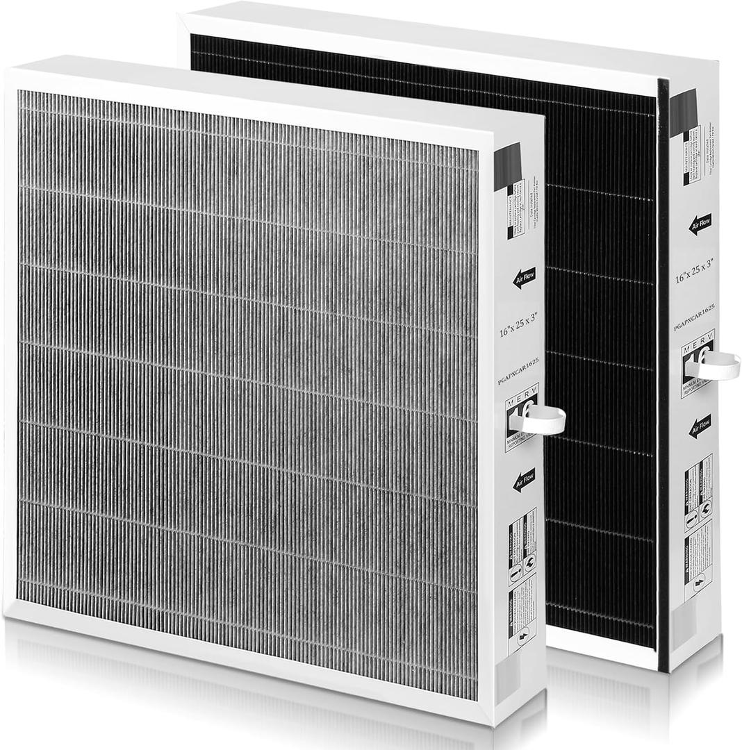 20x25x3 MERV 16 Replacement HVAC Filter Cartridge, Compatible with Bryant and Carrier PGAPXCAR2025 and AGAPXCAR2025, 1 Pack