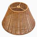 Small lamp shades woven boho wicker lampshades, DIY Natural rattan Hand Crafted Lamp Cover,empire Lampshade for Table Desk Lamp, Floor Lamp, Bedside Lamp