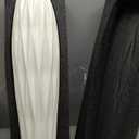 White Floor Vase, 24" Tall Vase Ceramic Decorative Large Vases for Living Room Decor Home Office Bedroom, Modern Big Standing Flower Vase with Glossy Glaze