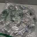 Stainless Steel Clothes Drying Rack with 24 Clips, Swivel Hook Windproof Hanger for Sock, Bras, Towel, Underwear, Laundry, Hat, Scarf, Pants, Gloves (Gray)