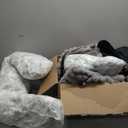 Cute Cat Couch Bed for Indoor Cats, Fluffy Pet Cat Sofa with Premium Soft Corduroy Fleece, Cute Small Dog Beds for Small Dogs, Fuzzy Puppy Chair with Removable Washable Cover (24x18x10,Grey)