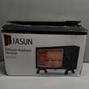 JASUN Portable Space Heater Electric Radiant Heater Fast Heating with Adjustable Thermostat, Portable Indoor Heater with Handle Quiet EnergySaving 1250W/1500W for Office Home Garage Bedroom Black