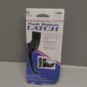 Prime-Line K 5082 Black Push Button Latch with 1-1/2 In. Hole Center (1 Set)