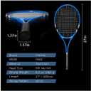 Tennis Rackets 2 Players Recreational for Beginners,Pre-Strung 27 Inch Light Adult Racquet Set for Women Men with Tennis Balls,Overgrips and Carry Bag