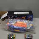 13 in 1 Dinosaur Toys for Kids 3-6, Carrier Truck Race Track Toddlers Toys, Foldable Track Playset,Dinosaur Truck with 12 Die-Cast Racing Car Toys, Xmas Gifts for Boys Girls (Blue)