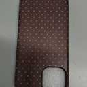 Magnetic for iPhone 13/14 Case Cute Polka Dot Phone Case, Shockproof Slim TPU and Hard PC Protective Phone Cover Compatible with MagSafe Designed for Women Girls, Brown