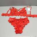 Namifin Women Lingerie Set Lace Bralette and Panty Set Strappy Lace Lingerie S