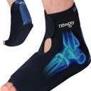 NEWGO Ankle Ice Pack Wrap for Swelling Relief, 2 Hours Long Lasting Cold Therapy Foot Heel Ice Pack Wrap for Plantar Fasciitis Relief, Foot Surgery, Sprained Ankle