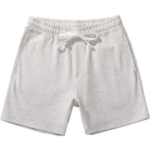 AMY COULEE Mens Athletic Workout Shorts 5.5" Cotton Casual Shorts Elastic Waist Joggers Sports SweatShorts (White, M)
