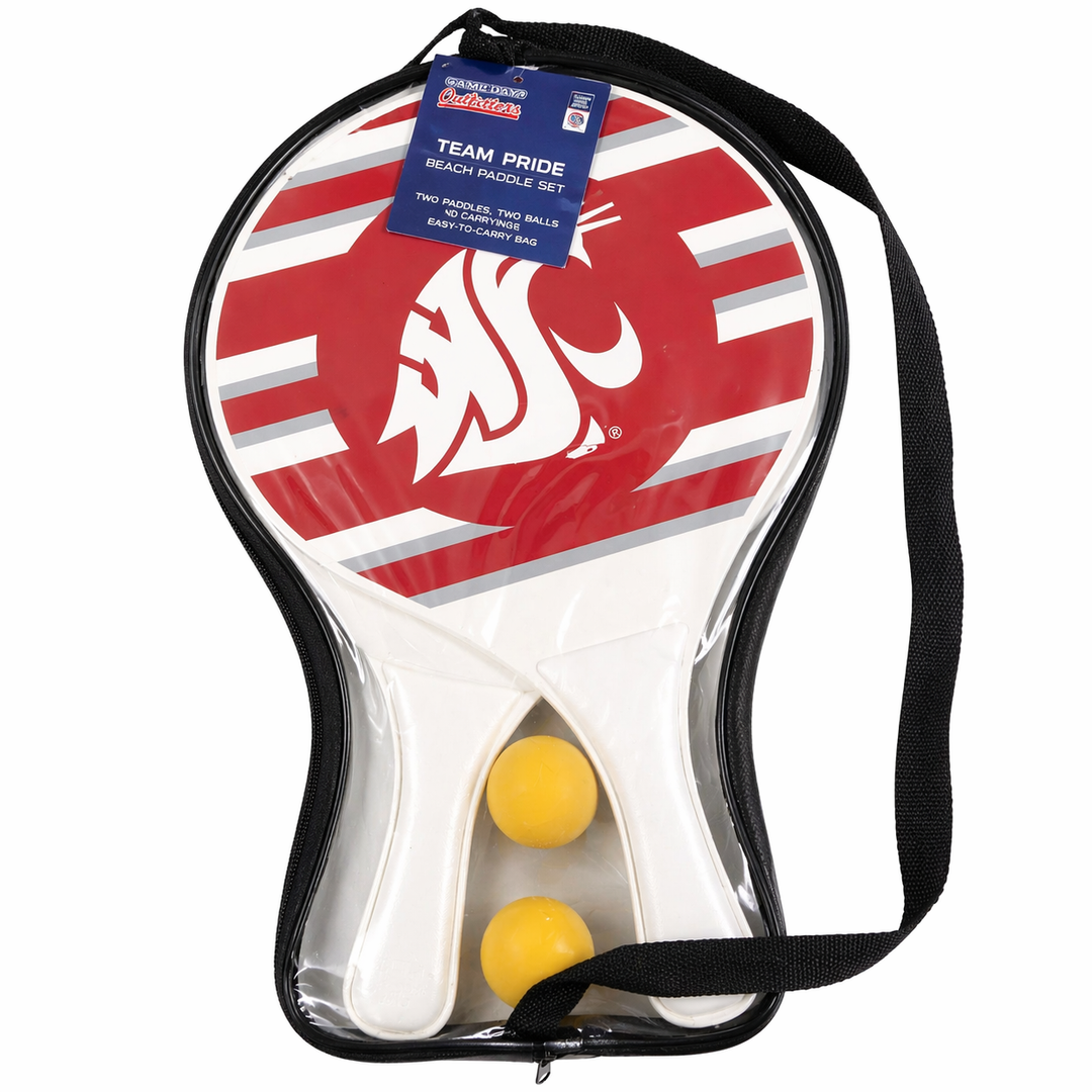 Team Pride Beach Paddle Set 2 Paddles 2 Balls and Carry Bag