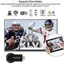 SmartSee Anycast HD Wireless Display Adapter WiFi 1080P Mobile Screen Mirroring Receiver Dongle for iPhone Mac iOS Android to TV Projector Support Miracast Airplay DLNA