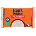 BEN'S ORIGINAL Enriched Long Grain White Rice, Parboiled Rice, 10 lb Bag (EXP 03/07/28)