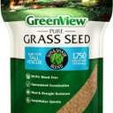 GreenView Pure Grass Seed Turf Type Tall Fescue Sun & Shade Blend, 7 lb. Bag Covers up to 1,750 sq. ft. (EXP 08/01/26)