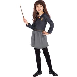 Harry Potter Costume Hermione Girls with Wand and Wig (12)