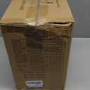 Vintage Table Lamp for Living Room Bedroom, 18.5" Farmhouse Bedside Lamps Nightstand Lamp Set of 2, Table Lamps with Oatmeal Linen Lamp Shades, 2 LED Bulbs Included, White Stripe