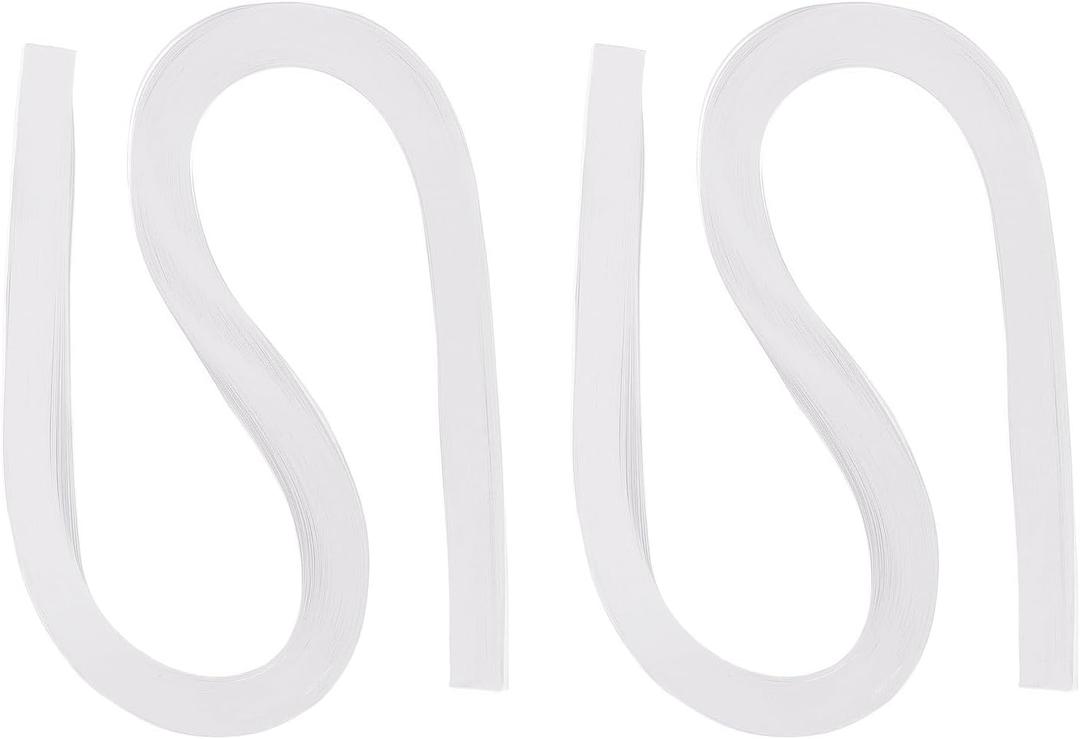 PATIKIL 240pcs Quilling Strips Paper 3/16"(5mm) 21"(54cm) Origami Paper Quilling Strip for Art DIY Hand Craft Christmas, White