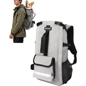 Dog Backpack Carrier for Small and Medium Dogs 4-Layer Safety Design (M)