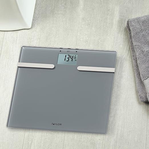 Taylor BIA Digital Bathroom Scale, Charcoal Grey, (5282622)