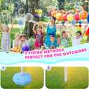 AIERSA Bubble Machine Automatic,Height 47 Inches Vertical Bubble Machine for Parties, Outdoor Battery Bubble Maker with Lights,Bubble Blower Machine for Wedding Kids Toddlers Birthday Party