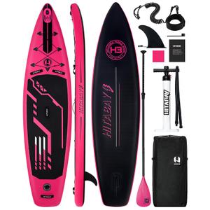 Inflatable Stand Up Paddle Board with Premium SUP Accessories & Camera Mount, Inflatable Ultra-Light (17.3lbs) Paddle Board for Adults & Youth of All Skill Levels, 11' Inflatable SUP Board