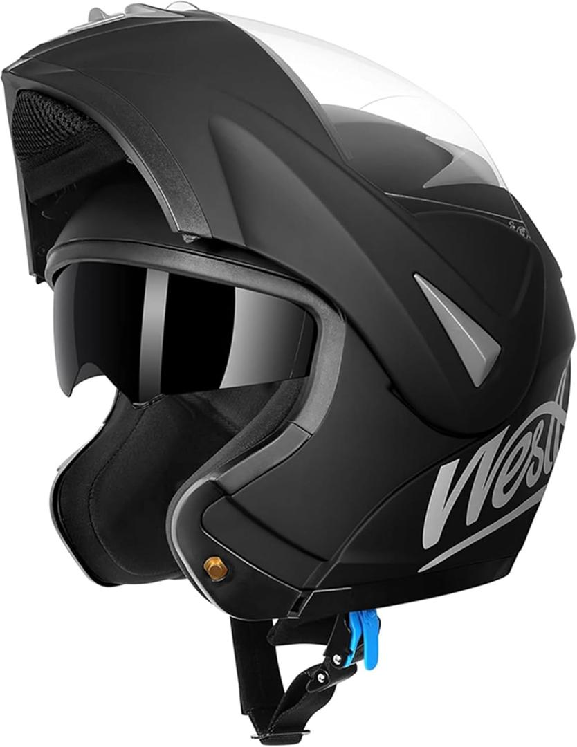 Westt Motorcycle Helmets Modular Motorcycle Helmet for Adults Motorbike Helmet ATV Helmet with Dual Visor for Men & Women Full Face Helmet DOT Approved
