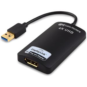 Cable Matters USB to 4K DisplayPort Adapter, USB 3.0 to DP, for Windows | USB3 to DisplayPort Adapter