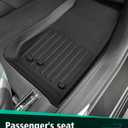 Car Floor Mats for Jeep Wrangler: 2007-2018 JK 2-Door & JKU 4-Door, All Weather Rubber Car Accessories Front Row Liners, for Wrangler 2007 2008 2009 2010 2011 2012 2013 2014 2015 2016 2017 2018 Black