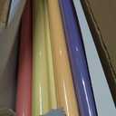 Breling 12 Rolls 47.2" x 12 ft Colored Bulletin Board Paper, Pastel Color