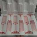 6 Pieces Pink Champagne Flutes 6 OZ Straight Sided Wine Glasses Champagne Long Stem Drinking Colored Glasses,Set of 6 Hand Blown Champagne Flutes Goblets for Wedding Cocktail Cups,Cava, Prosecco