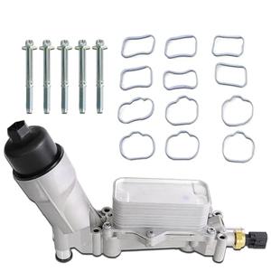 MITZONE 926-876 926-959 Aluminum Oil Cooler Filter Housing Assembly Compatible with 2011-2025 Chrysler Dodge Jeep Grand Cherokee Ram 1500 2014-2024 Ram ProMaster 1500 2500 3500 3500 3.6L V6 68308741AC