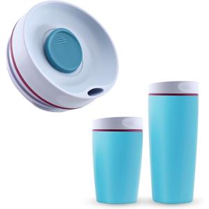 Replacement Lid for Owala SmoothSip Slider 20oz & 12oz, Top Cover Compatible with Owala 24oz Coffee Tumbler, Coffee Travel Mugs Leakproof Accessories, BPA-Free (Blue-Purple)