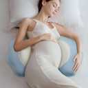 Memory Foam Pregnancy Pillows for Sleeping, Side Sleeper Maternity Pillow Support for Back Belly HIPS, Adjustable Wedge Pillow for Pregnant Women, Side Sleeping Pregnant Pillows with Pillowcase